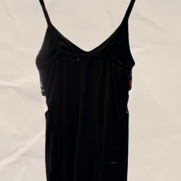 Catalina Black and Red Floral Ruffle One-Piece Swimsuit - Picture 9 of 9